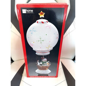 Christmas Lighted Hot Air Balloon w/ Snowman & Penguins by JC Penney Home Tested